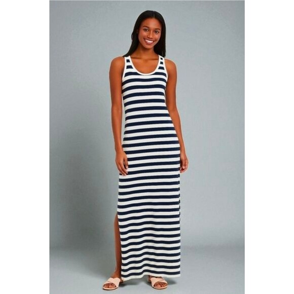Vineyard Vines Dresses & Skirts - Vineyard Vines Navy White Striped Sleeveless Nautical Maxi Dress Small